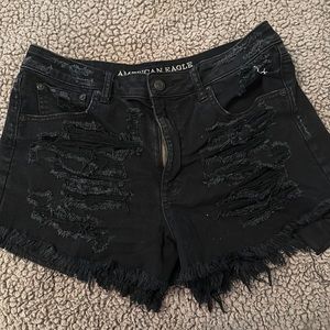 Black distressed short size 10 AE